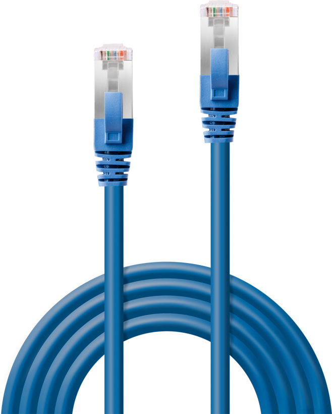 Câble patch RJ45 S/FTP Cat6 5 m bleu