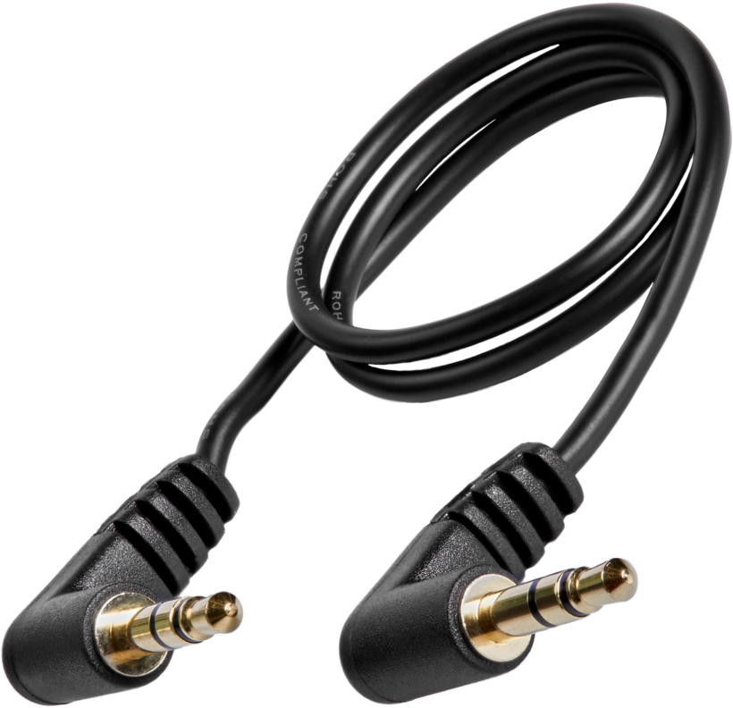 Cable 3.5mm Audio/m-m 90° Connectors