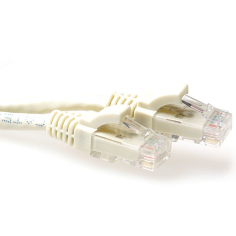 Patch Cable RJ45 U/UTP Cat6a 0.25m Ivory