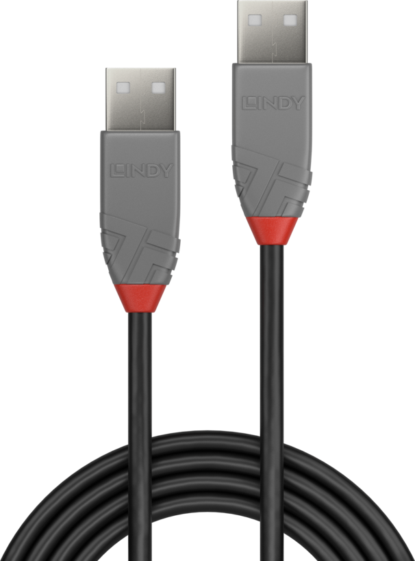 USB Kabel 2.0 St(A)-St(A) 0,2 m zwart