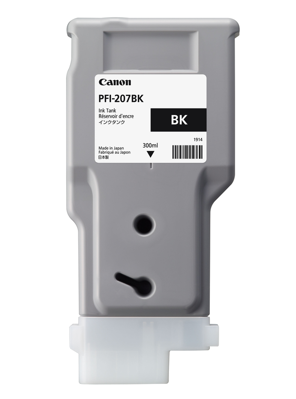 Encre Canon PFI-207BK, noir