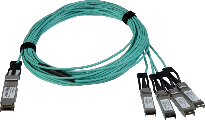 Câble QSFP+ m. - 4 x SFP+ m., 5 m