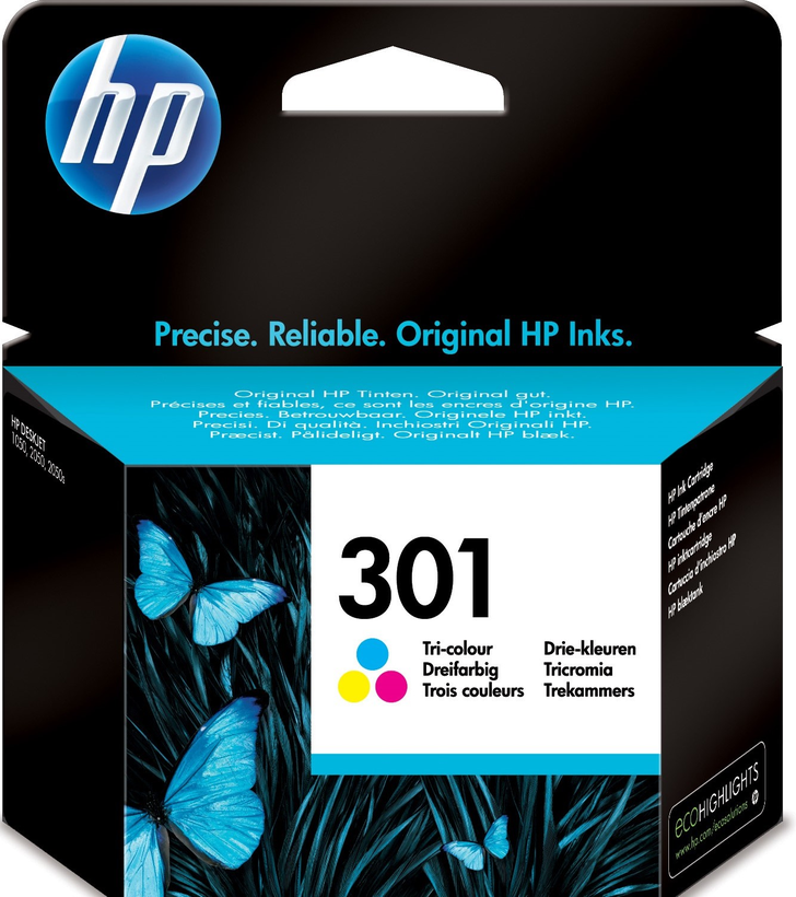 HP 301 tinta háromszínű