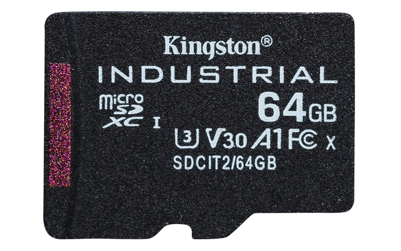 Průmysl. k. Kingston 64GB microSDXC+Ad.