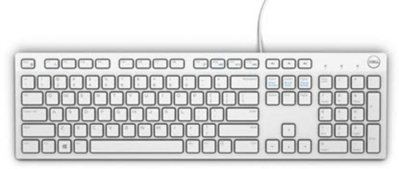 Dell KB216 Multimedia Keyboard White