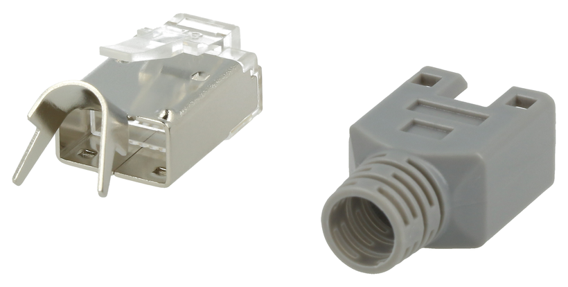 Connector RJ45 Cat6a STP Grey 100-pack