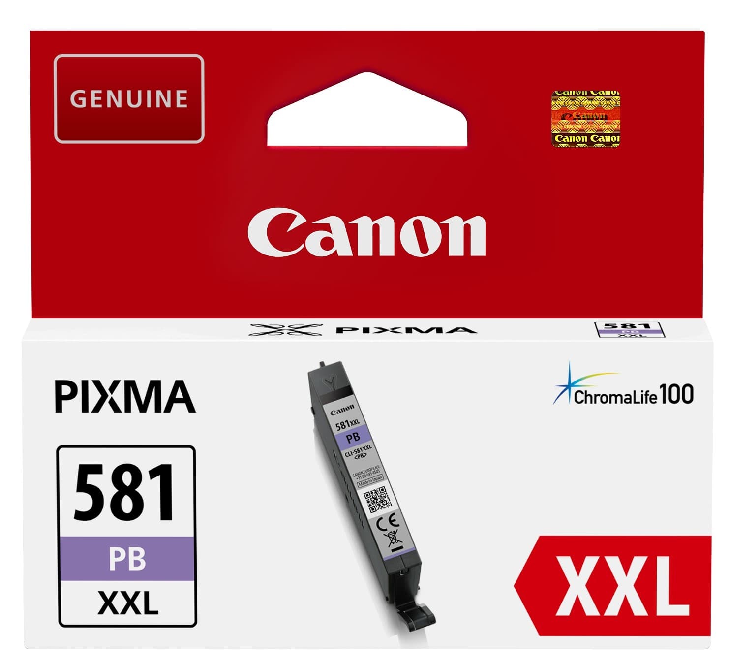 Tinteiro Canon CLI-581XXL azul foto