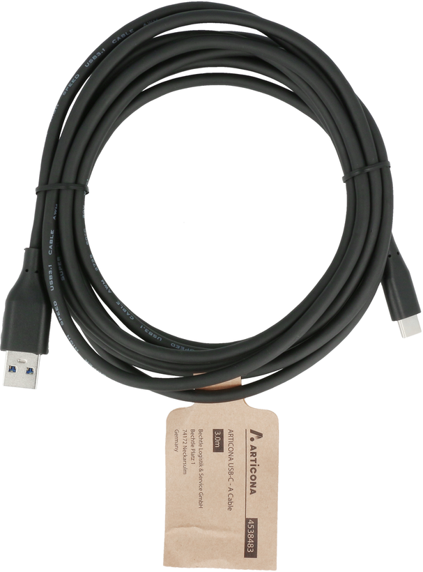ARTICONA Kabel USB Typ C - A, 3 m