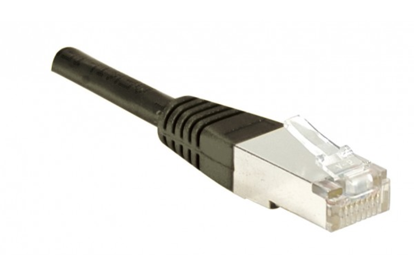 Câble patch RJ45 SSTP CAT6 0,30 m noir