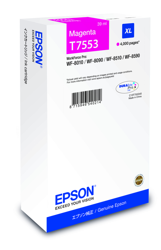 Epson Tusz T7553 XL, purpurowy