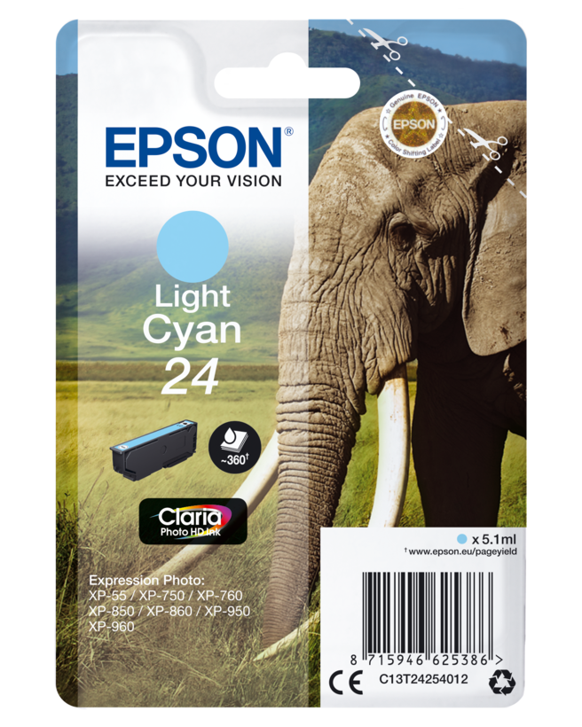Epson 24 Claria Ink Light Cyan