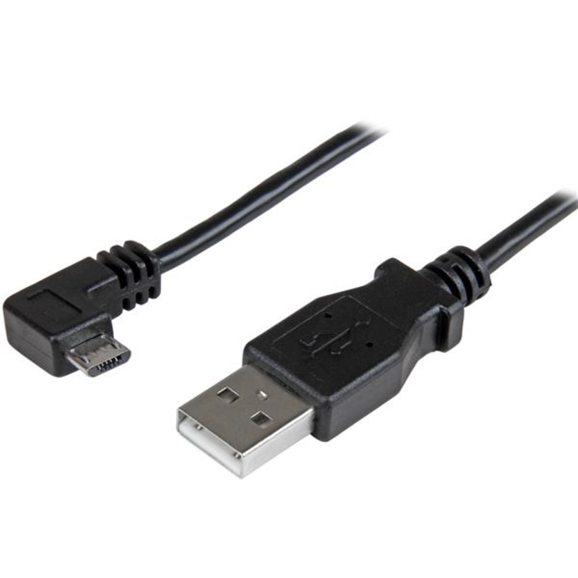 Cable micro-USB StarTech 90° der. 2 m