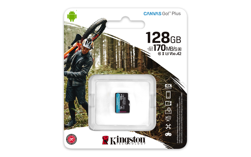 MicroSDXC Kingston Canvas Go! Plus 128GB