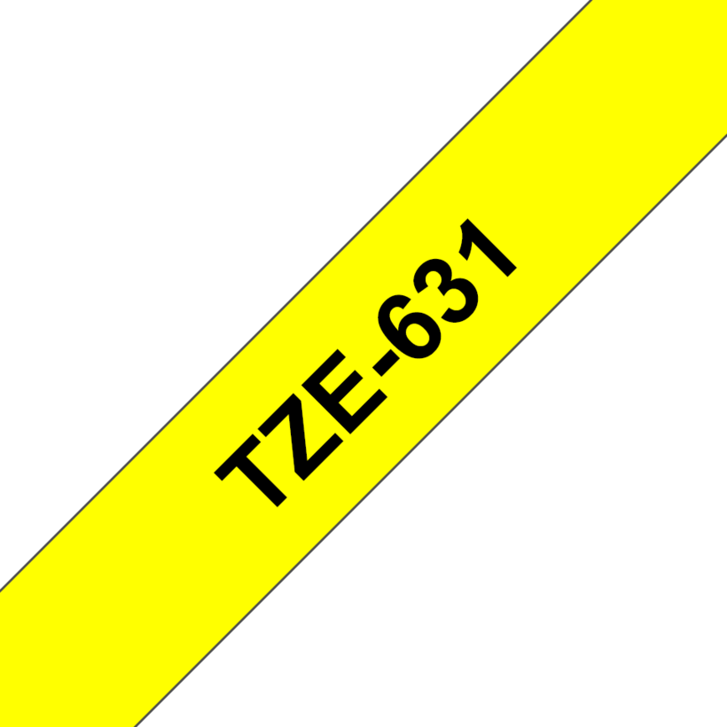 Brother TZe-631 12mmx8m Label Tape Yel.