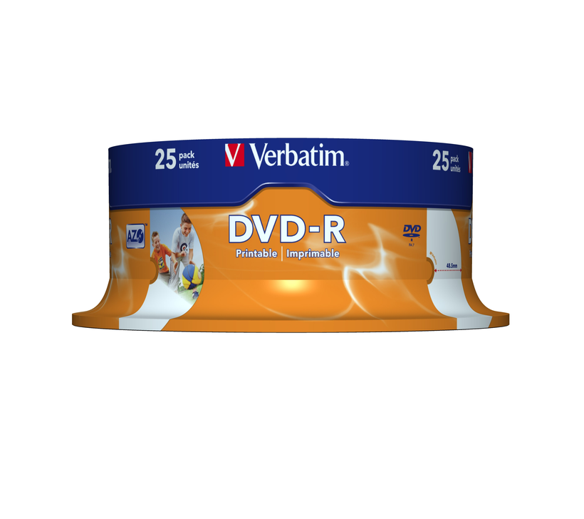 Verbatim DVD-R 4,7 GB 16x Inkjet SP (25)