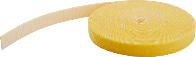 Rotolo fasciacavi 7.620 mm giallo