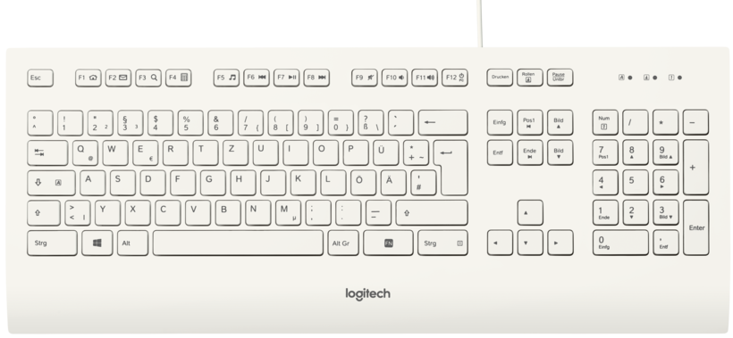 Logitech K280e Tastatur weiß