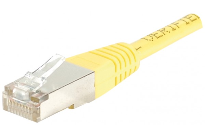 Câble patch RJ45 F/UTP Cat5e jaune 1,5 m