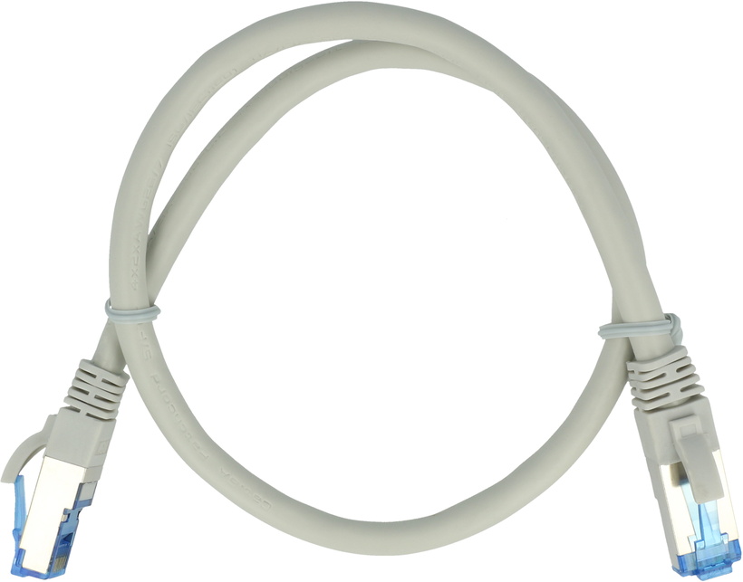 Câble patch Cat6A,Superflex, 4 m, gris