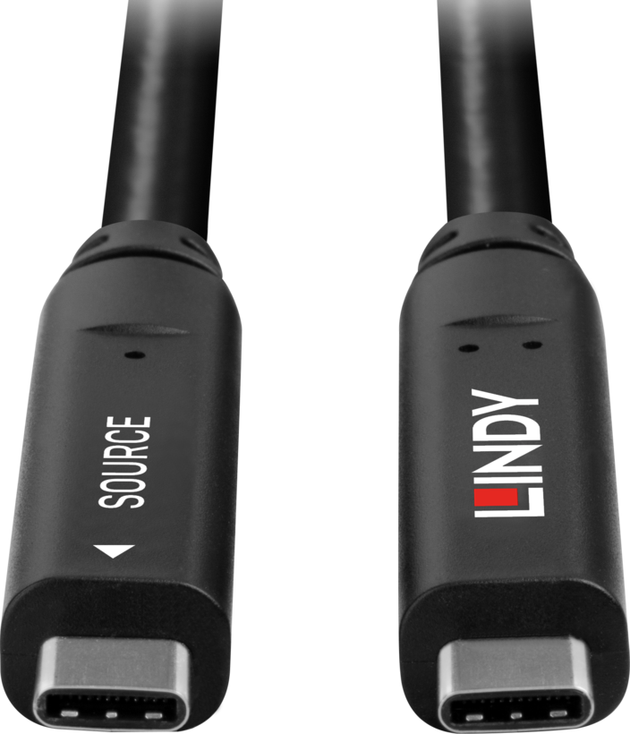 Cable híbrido LINDY USB tipo C 10 m