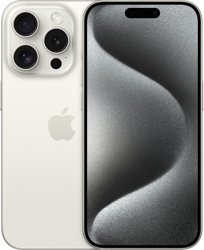 Apple iPhone 15 Pro 128 Go, blanc