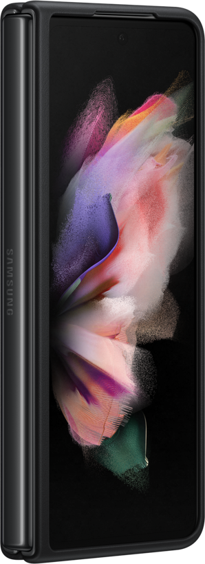 Samsung Z Fold3 5G Leder Cover schwarz