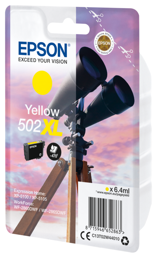 Epson Tusz 502 XL, żółty