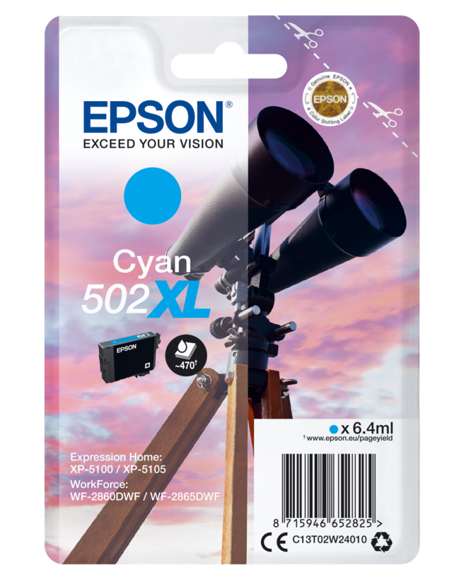 Epson 502 XL Ink Cyan