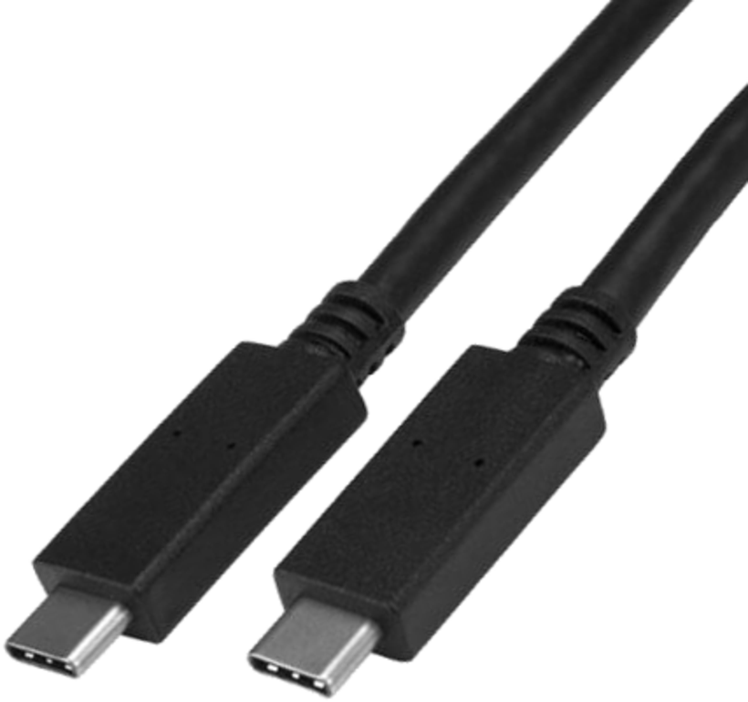 USB-C 3.1 m/m kábel 1 m, fekete