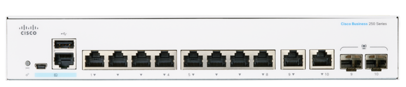 Cisco SB CBS250-8T-E-2G Switch
