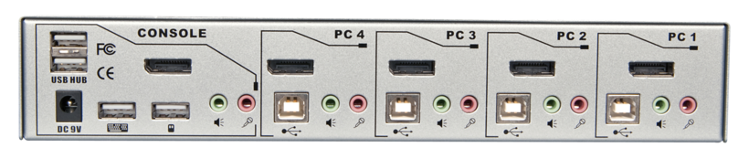 Switch KVM LINDY Pro DisplayPort 4 pts.