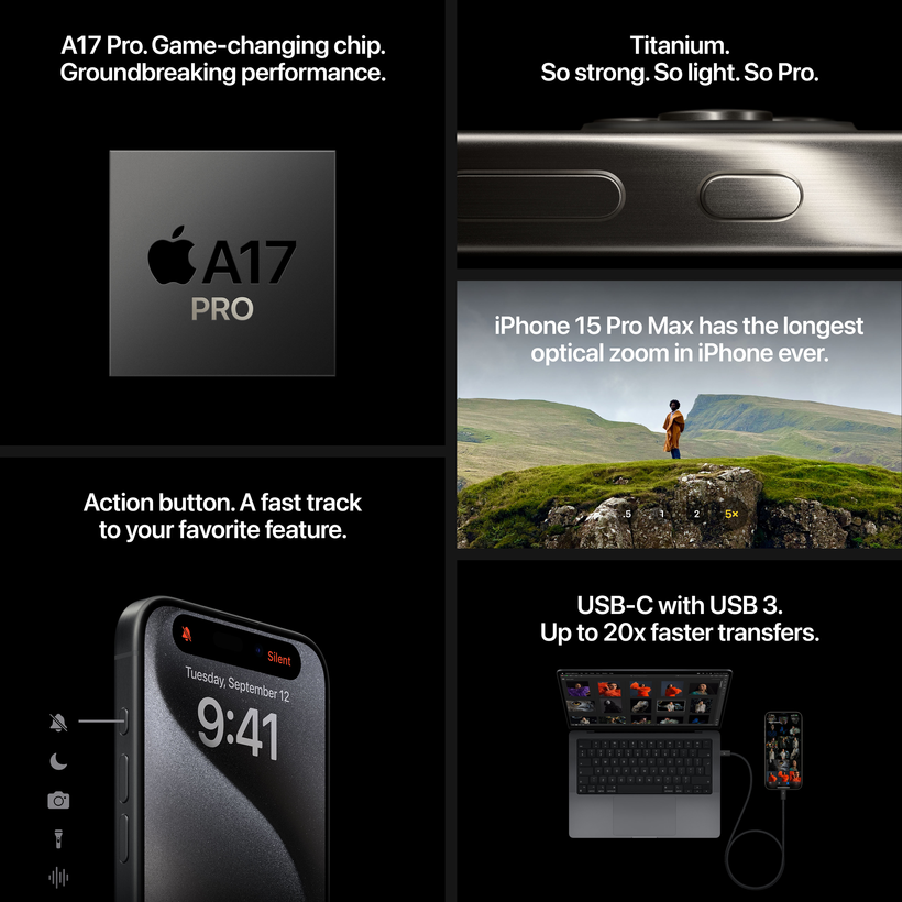 Apple iPhone 15 Pro 128GB Black