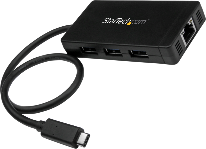 StarTech USB Hub 3.0 3-port + Gb Ethern.