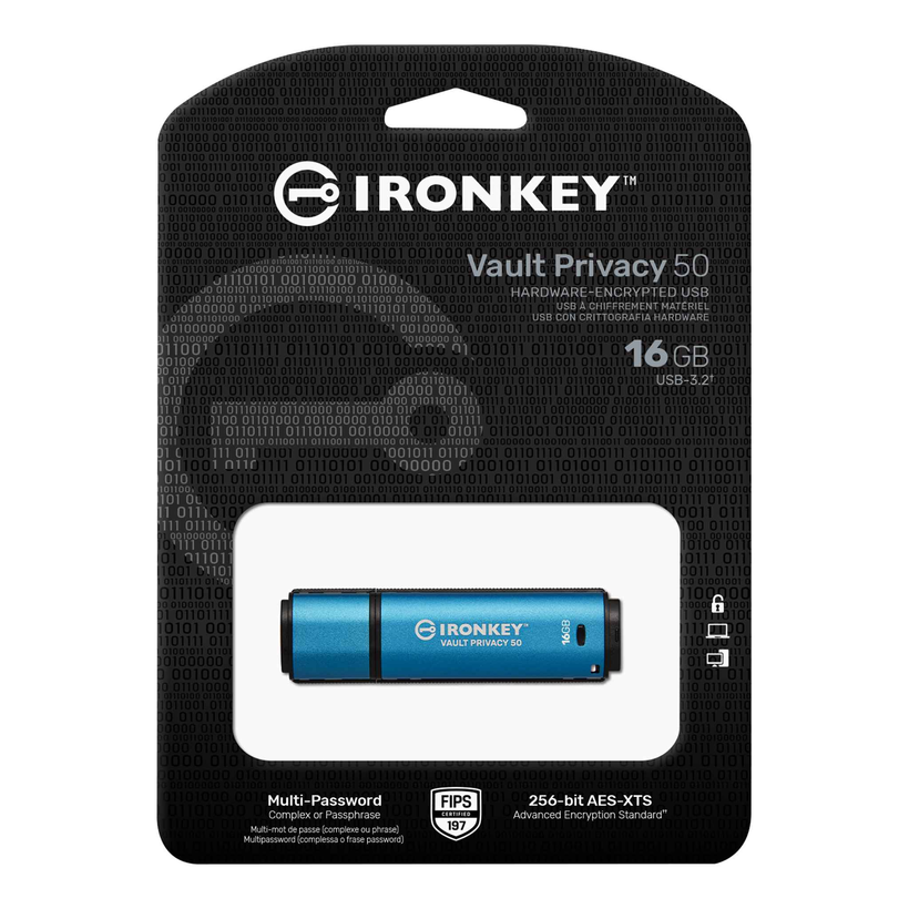 Chiavetta USB 16GB Kingston IronKey VP50