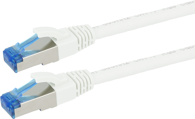 Patch Cable RJ45 S/FTP Cat6a 1m White