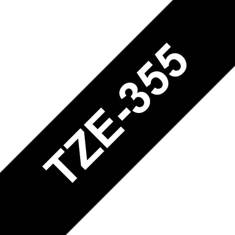 Brother TZe-355 24mmx8 Label Tape Black