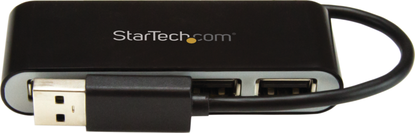 Hub USB 2.0 StarTech 4 puertos negro