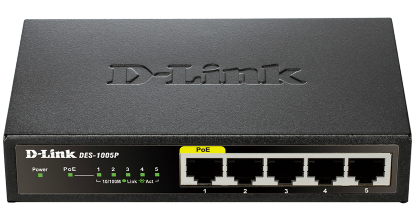 D-Link DES-1005P/E PoE Switch