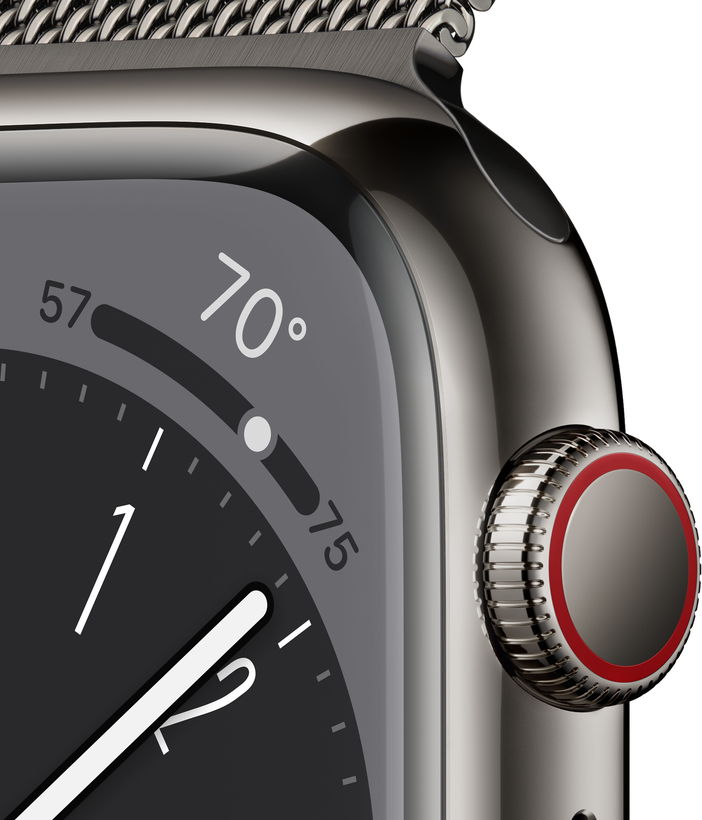Apple Watch S8 GPS+LTE 41mm acero graf.