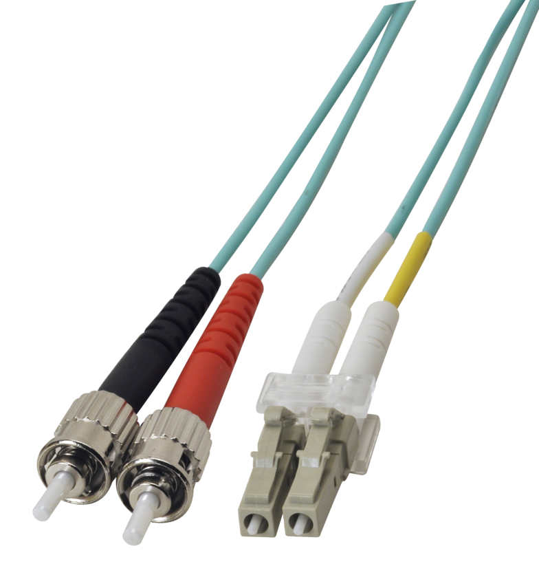 Câble patch FO duplex LC-ST 1 m, 50/125µ