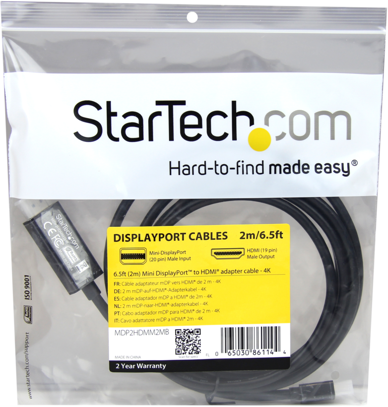 StarTech Mini-DP - HDMI Kabel 2 m