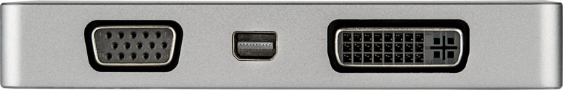 Adapter USB C/m - VGA+DVI+HDMI+Mini DP/f