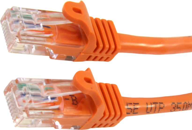 Câble patch RJ45 U/UTP Cat5e 2 m, orange