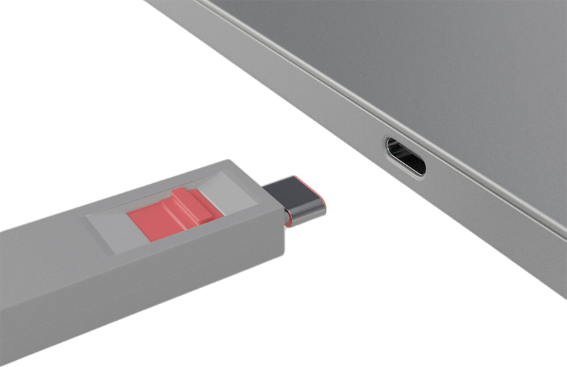 Blocca porte USB-C rosa 4 pz. + 1 chiave