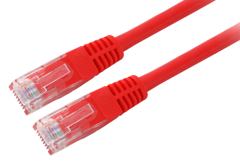 Kabel sieciowyRJ45 U/UTP Cat5e 10m czer.
