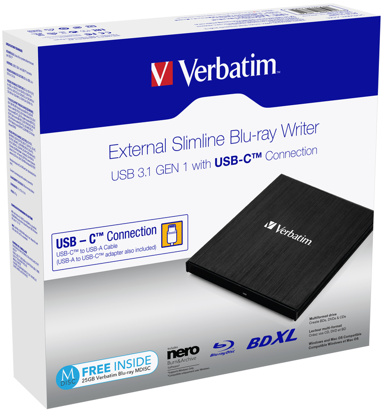 Verbatim SlimLine Blu-ray Burner