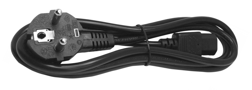 Cable aliment. m - C13 h, 1,8 m, negro