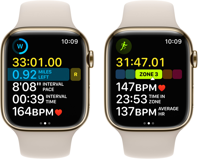 Apple Watch S8 GPS+LTE 45mm Stahl gold