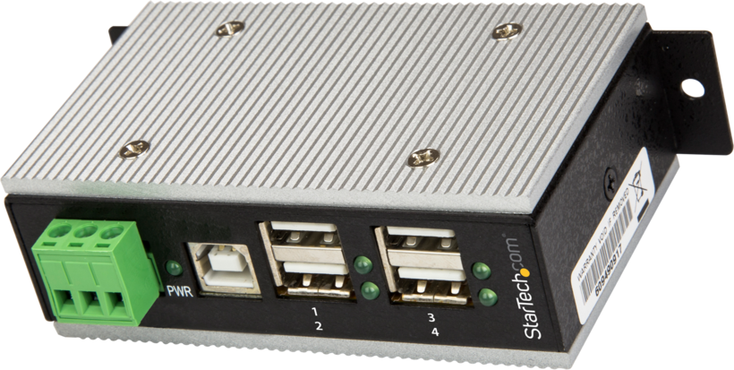 Hub USB 2.0 StarTech Industrie 4 ports