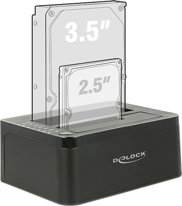 Delock USB 3.0 SATA dokkoló- és klónáll.